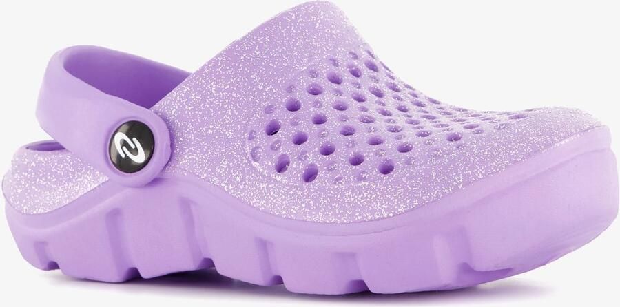 Scapino Meisjes klompen met glitters paars Clogs
