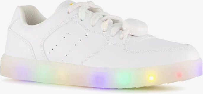 Scapino unisex sneakers wit met lichtjes in regenboogkleuren Uitneembare zool