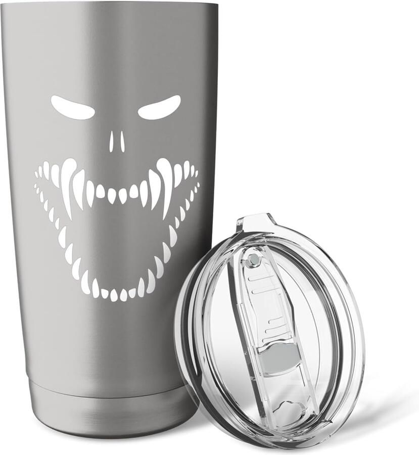 Schattige Grim Reaper Gelukkige Halloween Thermosbeker