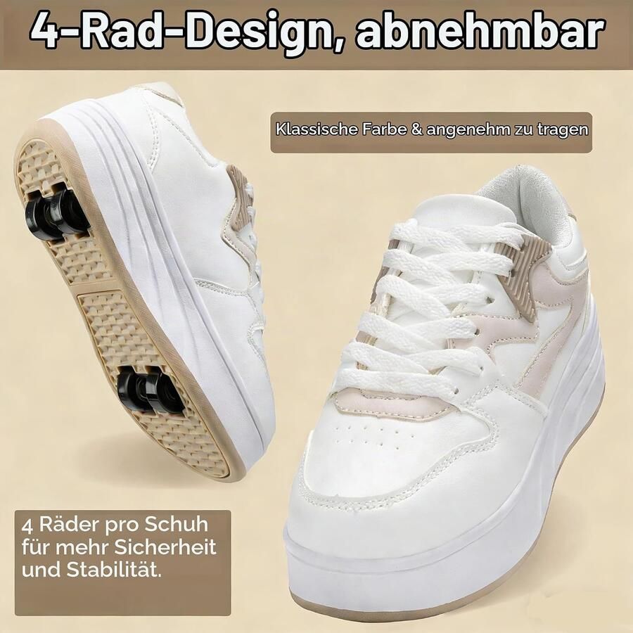 Schoenen voor dames en meisjes met verwijderbare wielen