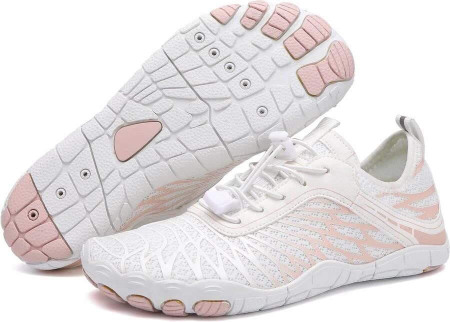 Schoenen voor dames uniseks blote voetschoenen waterschoenen sneldrogend drainagegaten strand zwemschoenen voor watersport outdoor