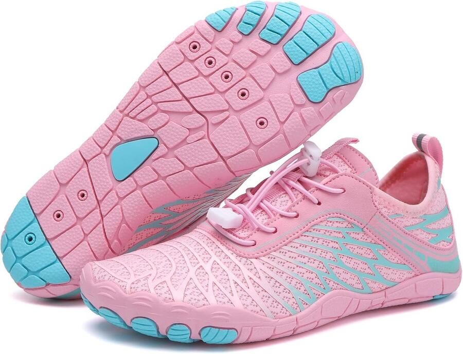 Schoenen voor dames uniseks blote voetschoenen waterschoenen sneldrogend drainagegaten strand zwemschoenen voor watersport outdoor