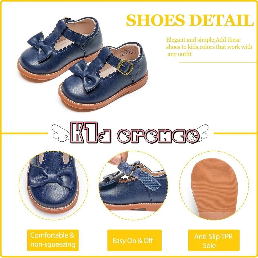Schoenen voor meisjes school-oxfords Mary Jane (peuter)
