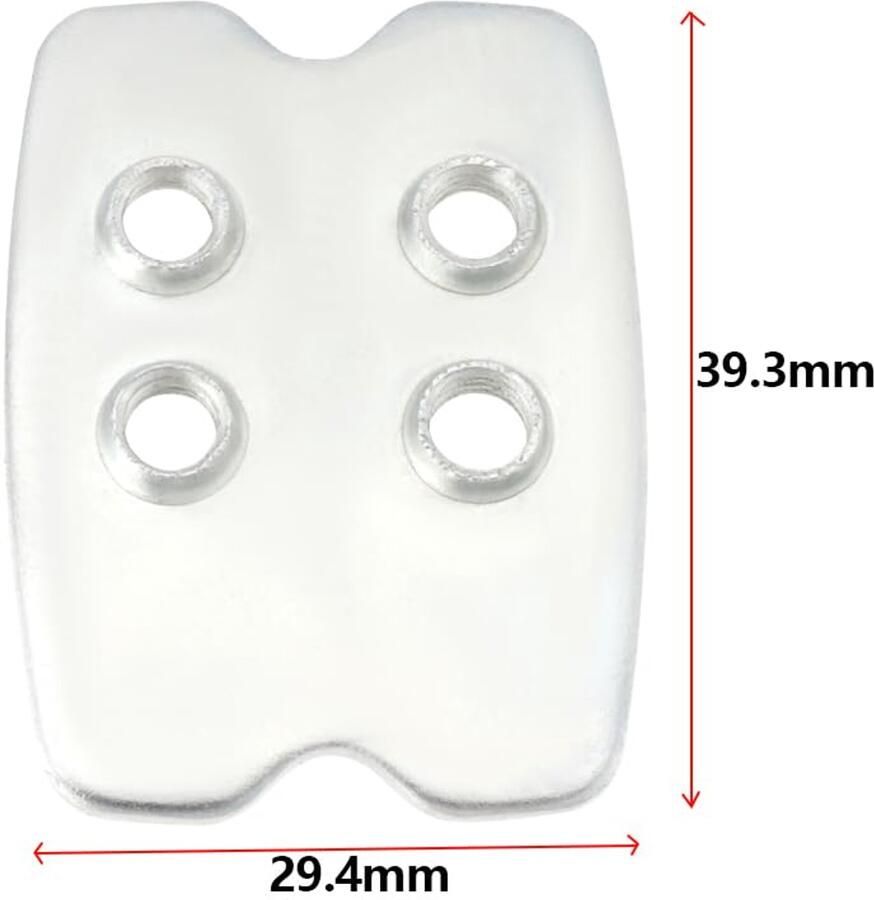 Schoenplaten 4 Stuks Compatibel met Shimano SPD SM-SH51 SM-SH52 SM-SH55 SM-SH56 Metalen Constructie 29 4x39 3 mm Verbeterde Stabiliteit Fietsschoenen