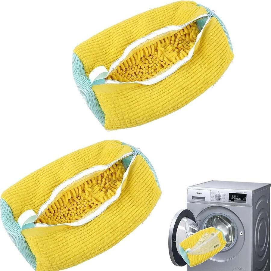 Schoenwaszak 2-delige set chenille-materiaal ideaal voor gymschoenen ServiceTopper