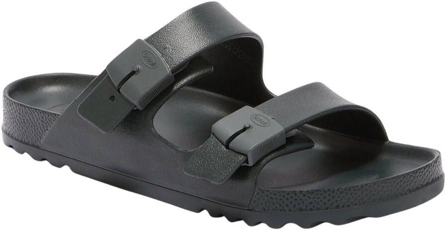 Scholl BAHIA MAN EVA DK GREEN Heren Slippers Donkergroen