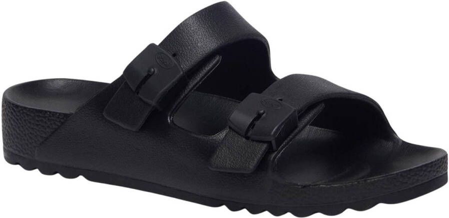 Scholl Badslipper Bahia 2 riemen EVA Heren Zwart