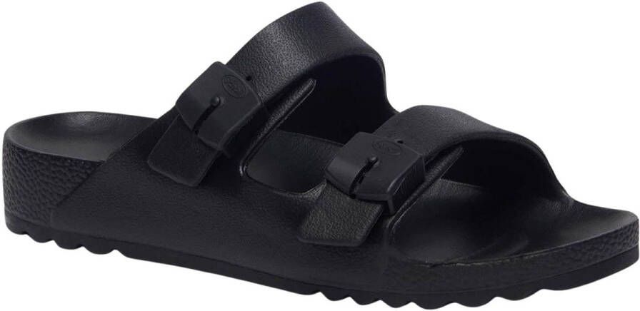 Scholl BAHIA MAN EVA BLACK Heren Slippers Zwart