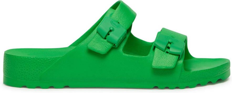 Scholl BAHIA Eva Womens Green Dames Slippers Zuurgroen