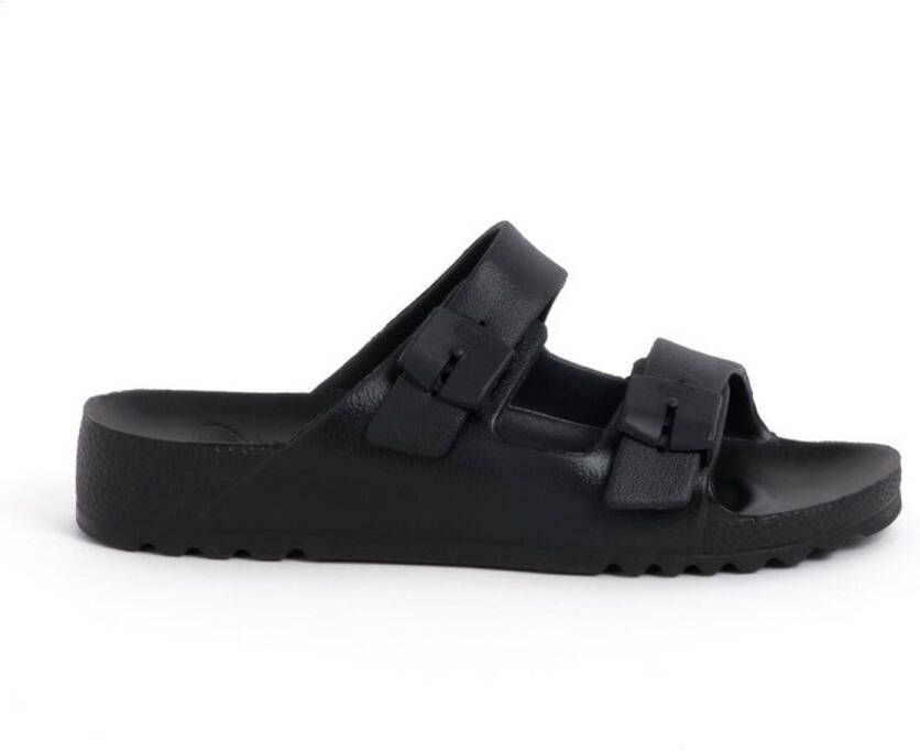 Scholl BAHIA MAN EVA BLACK Heren Slippers Zwart
