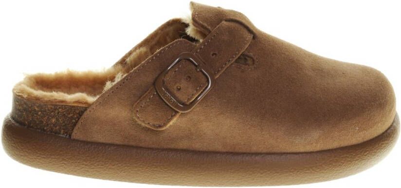 Scholl Clogs Chunky Taupe Suede