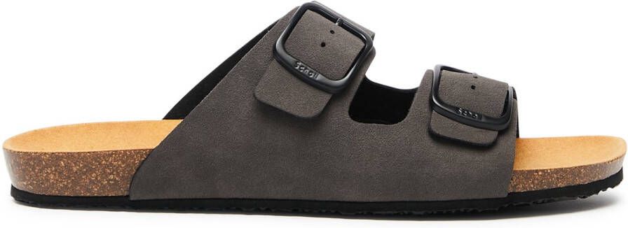 Scholl Didier 2 straps Synth Grey Heren Sandalen Grijs