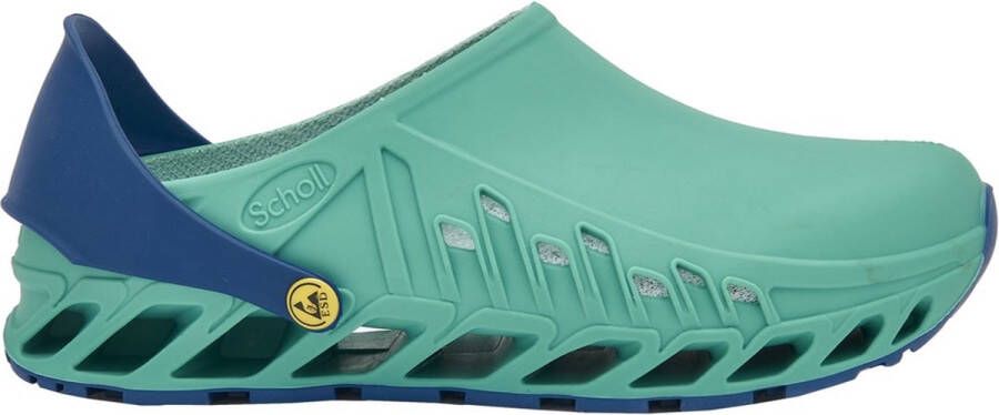 Scholl Evoflex Tpr Unisex Clogs Smaragd Blauw
