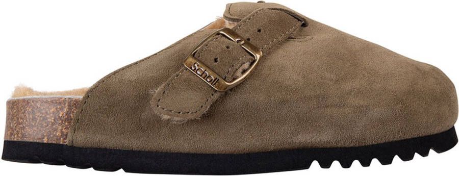 Scholl FAE Suede Bis Damesandalen Green Dames