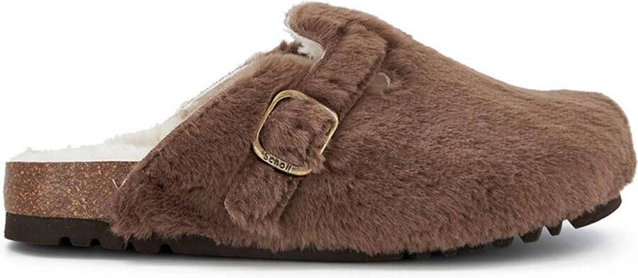 Scholl Sandalen Footwear Pantoffels Taupe Fae New F Synfurg in taupe