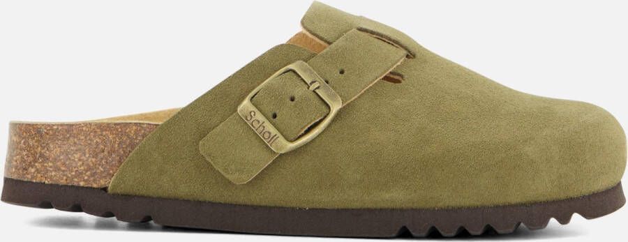 Scholl Fae Sandalen groen Suede