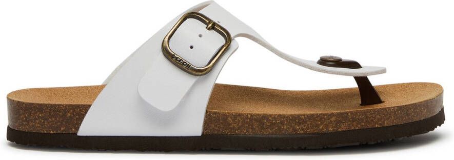 Scholl Jackie Thong Synthetic leather White Dames Sandalen Wit