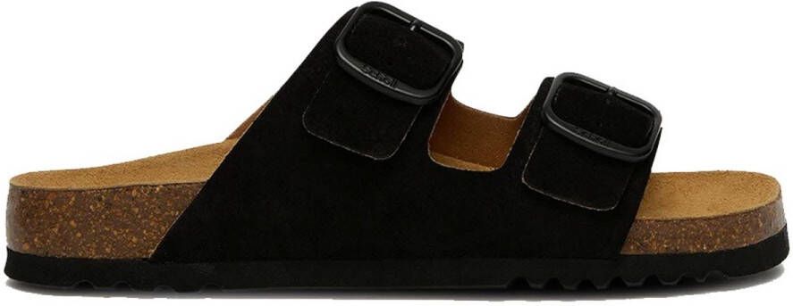 Scholl Slipper Women Josephine Suede Sa Black