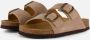 Scholl Slipper Women Josephine Suede Sa Dark Beige - Thumbnail 7