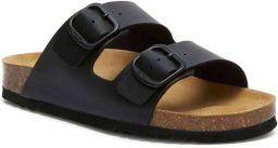 Scholl Sandalen Josephine 2 Riemen Synthetische Leer Vrouwen Zwart