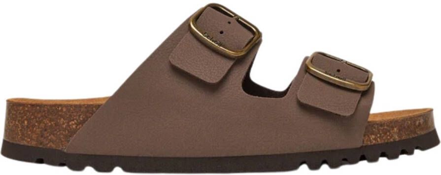 Scholl Josephine Synth Nubuck Brown Sandalen Dames