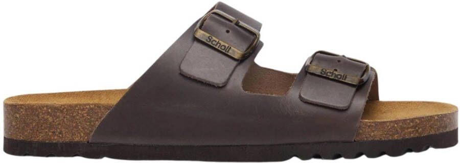 Scholl Julien Leather Caffe Sandalen Heren
