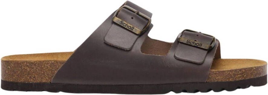 Scholl Julien Leather Caffe Sandalen Heren