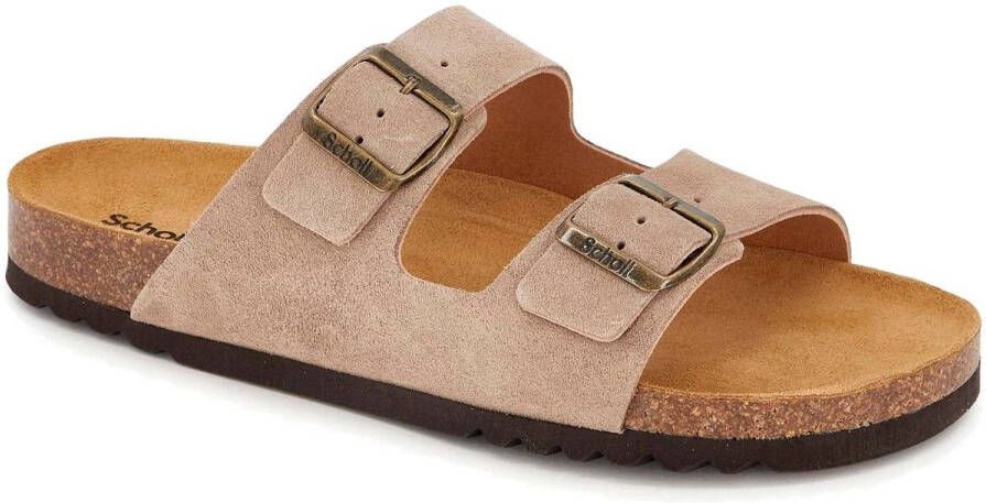 Scholl JULIEN Sue-M Heren Muiltjes Taupe