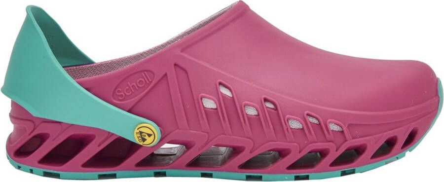 Scholl Medische Klomp Evoflex Tpr Unisex Fuchsia Smaragd