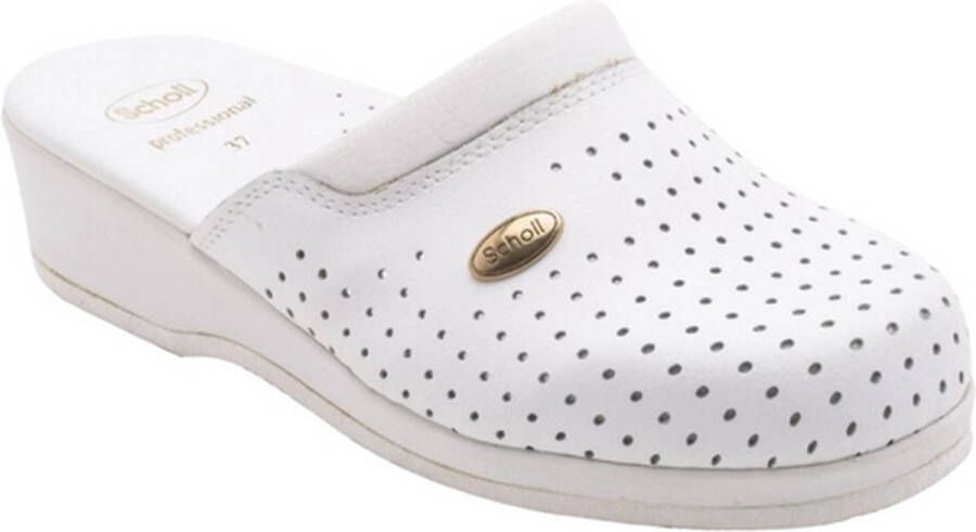 Scholl Medische Klomp Unisex Back Guard White