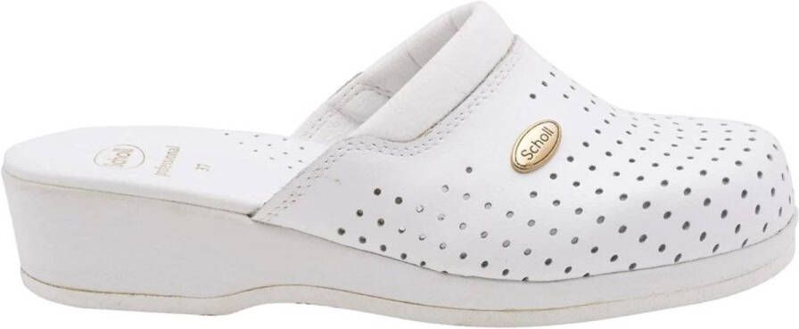 Scholl Medische Klomp Unisex Back Guard White