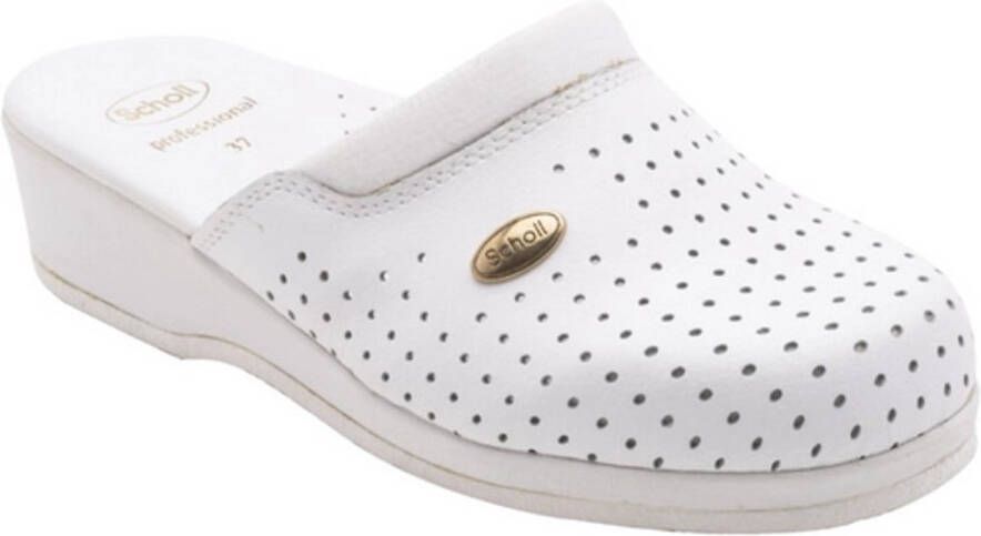 Scholl Medische Klomp Unisex Back Guard White