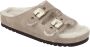 Scholl Medische Klomp Women Kim Leather Taupe - Thumbnail 1