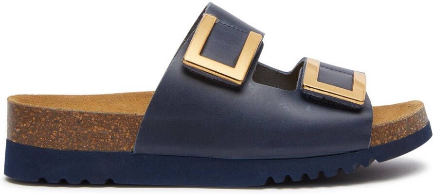 Scholl MONTEREY 2 S VinLeaBis NAVY BLUE Dames Slippers Marineblauw