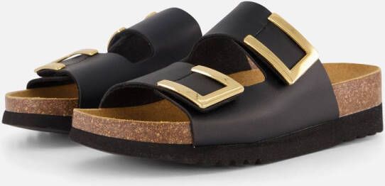 Scholl Monterey 2 Straps Black Sandalen Dames