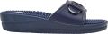Scholl NEW MASSAGE PVC Womens Navy Blue FALSO Mules Navy Blue - Blauw