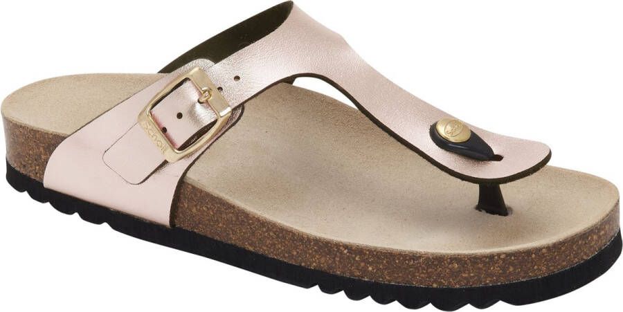 Scholl NICOLE Lamsynth-W Dames Slippers Rose Copper
