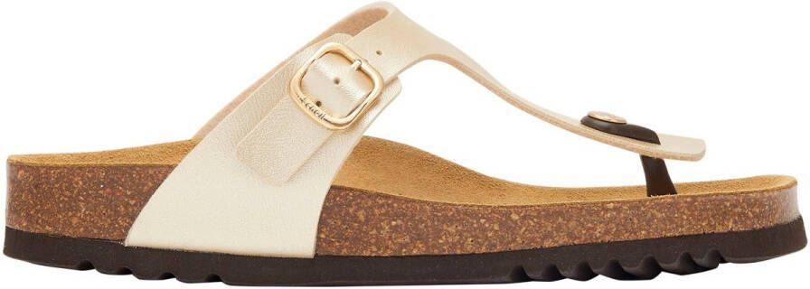 Scholl NICOLE MetSyn Light Gold Dames Slippers Licht goud