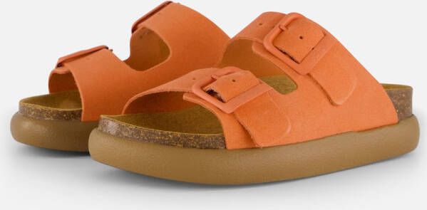 Scholl Noelle Chunky Slippers oranje Suede Dames