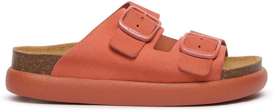 Scholl NOELLE CHUNKY SueQ Coral Dames Sandalen Koraal