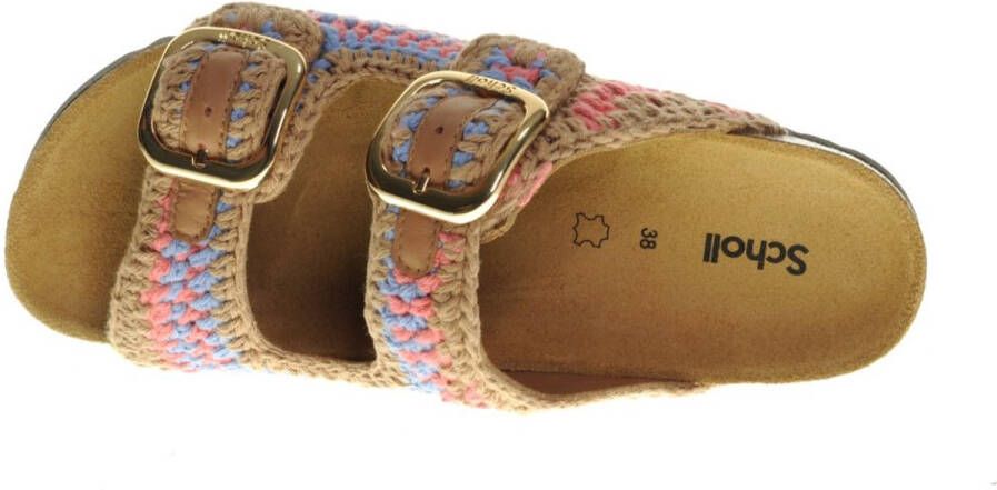 Scholl Noelle Crochet Dk Brown Purple