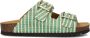 SCHOLL Slippers Dames Noelle Raffia Maat: 41 Kleur: Groen - Thumbnail 1