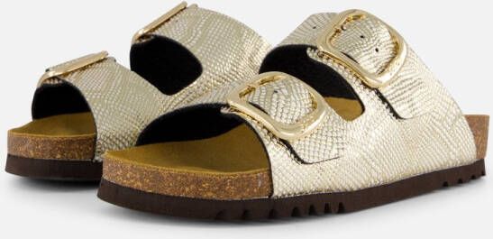 Scholl Noelle Raffia Slippers goud Leer Dames