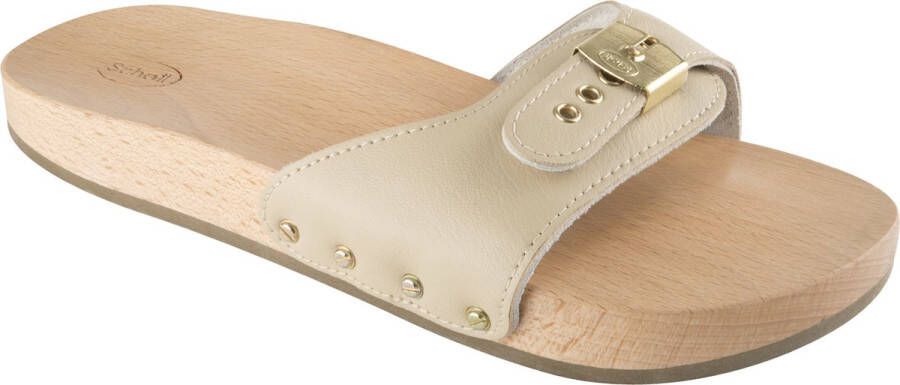 Scholl PESCURA FLAT ORIGINAL Bycast Unisex Sand Unisex Mules Sand