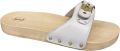 Scholl Pescura Flat Lea-W bianco- slipper- klompen - Wit