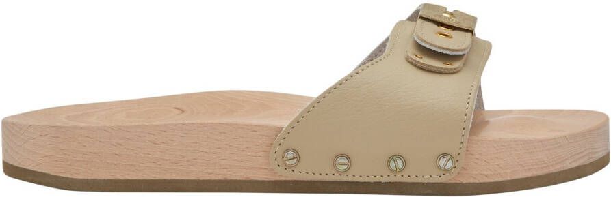 Scholl PESCURA FLAT ORIGINAL Bycast Unisex Sand Unisex Mules Sand