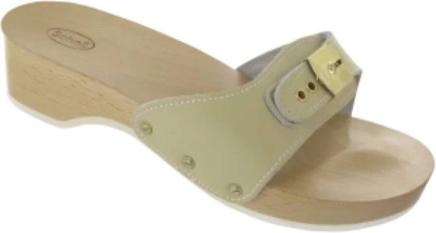 Scholl PESCURA HEEL CLOG WITH SAND COLOR