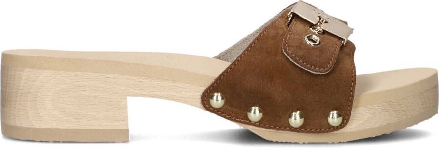 SCHOLL Slippers Dames Pescura Wave Sr Maat: 39 Materiaal: Suède Kleur: Bruin