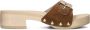 SCHOLL Slippers Dames Pescura Wave Sr Maat: 39 Materiaal: Suède Kleur: Bruin - Thumbnail 1