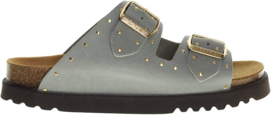 Scholl Slipper Women Beatriz Suede Sage Gold